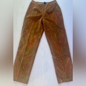 J. McLaughlin Paisley Brown Women's Trousers